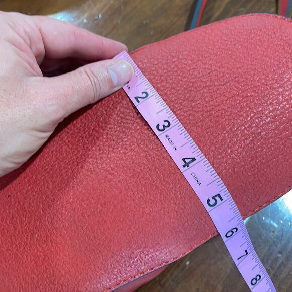 orYANY Jennah Orange Leather Convertible Satchel - Picture 13 of 13